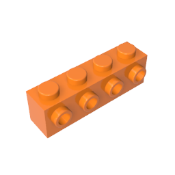 GDS-637 - Brick Special 1 x 4 with 4 Studs on One Side