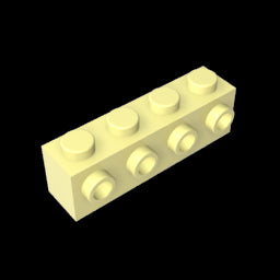 GDS-637 - Brick Special 1 x 4 with 4 Studs on One Side