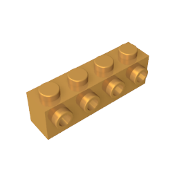 GDS-637 - Brick Special 1 x 4 with 4 Studs on One Side