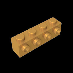 GDS-637 - Brick Special 1 x 4 with 4 Studs on One Side