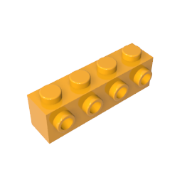 GDS-637 - Brick Special 1 x 4 with 4 Studs on One Side
