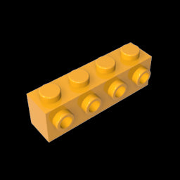 GDS-637 - Brick Special 1 x 4 with 4 Studs on One Side