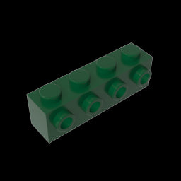 GDS-637 - Brick Special 1 x 4 with 4 Studs on One Side