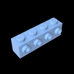 GDS-637 - Brick Special 1 x 4 with 4 Studs on One Side