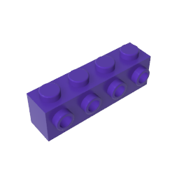 GDS-637 - Brick Special 1 x 4 with 4 Studs on One Side