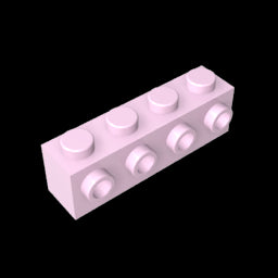 GDS-637 - Brick Special 1 x 4 with 4 Studs on One Side
