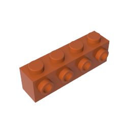 GDS-637 - Brick Special 1 x 4 with 4 Studs on One Side