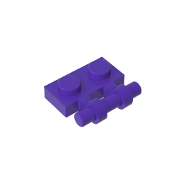 GDS-644 - Plate Special 1 x 2 Side Handle [Free Ends]