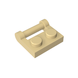GDS-645 - Plate Special 1 x 2 [Side Handle Closed Ends]