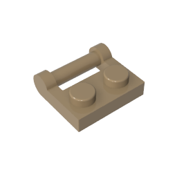 GDS-645 - Plate Special 1 x 2 [Side Handle Closed Ends]