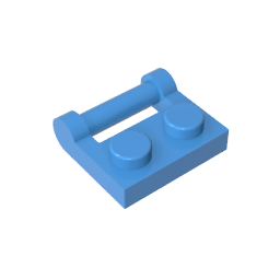 GDS-645 - Plate Special 1 x 2 [Side Handle Closed Ends]