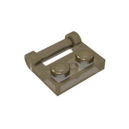 GDS-645 - Plate Special 1 x 2 [Side Handle Closed Ends]