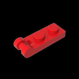 GDS-646 - Plate Special 1 x 2 with Handle on End [Closed Ends]