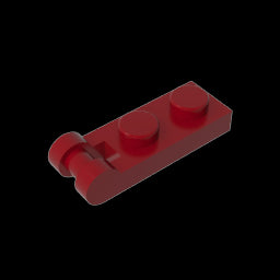 GDS-646 - Plate Special 1 x 2 with Handle on End [Closed Ends]