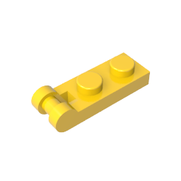 GDS-646 - Plate Special 1 x 2 with Handle on End [Closed Ends]