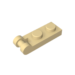 GDS-646 - Plate Special 1 x 2 with Handle on End [Closed Ends]