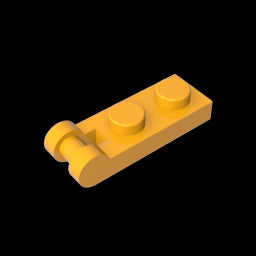 GDS-646 - Plate Special 1 x 2 with Handle on End [Closed Ends]
