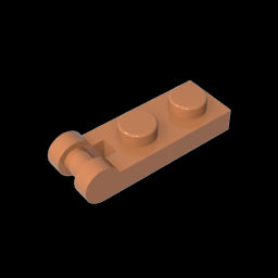 GDS-646 - Plate Special 1 x 2 with Handle on End [Closed Ends]