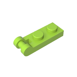 GDS-646 - Plate Special 1 x 2 with Handle on End [Closed Ends]
