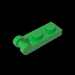 GDS-646 - Plate Special 1 x 2 with Handle on End [Closed Ends]