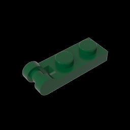 GDS-646 - Plate Special 1 x 2 with Handle on End [Closed Ends]