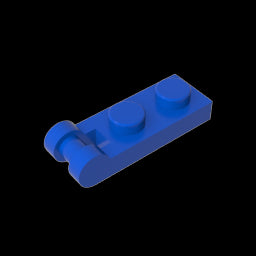 GDS-646 - Plate Special 1 x 2 with Handle on End [Closed Ends]