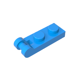 GDS-646 - Plate Special 1 x 2 with Handle on End [Closed Ends]