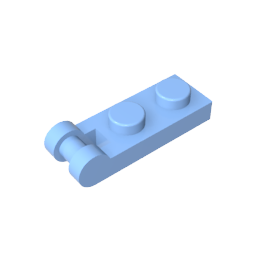 GDS-646 - Plate Special 1 x 2 with Handle on End [Closed Ends]
