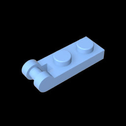 GDS-646 - Plate Special 1 x 2 with Handle on End [Closed Ends]