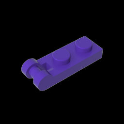GDS-646 - Plate Special 1 x 2 with Handle on End [Closed Ends]