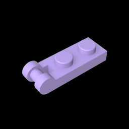 GDS-646 - Plate Special 1 x 2 with Handle on End [Closed Ends]