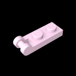 GDS-646 - Plate Special 1 x 2 with Handle on End [Closed Ends]