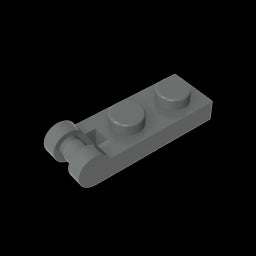 GDS-646 - Plate Special 1 x 2 with Handle on End [Closed Ends]