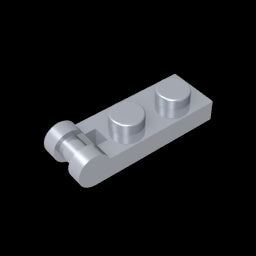 GDS-646 - Plate Special 1 x 2 with Handle on End [Closed Ends]