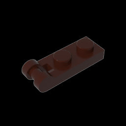 GDS-646 - Plate Special 1 x 2 with Handle on End [Closed Ends]