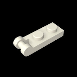 GDS-646 - Plate Special 1 x 2 with Handle on End [Closed Ends]