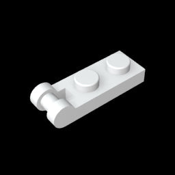 GDS-646 - Plate Special 1 x 2 with Handle on End [Closed Ends]