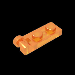 GDS-646 - Plate Special 1 x 2 with Handle on End [Closed Ends]