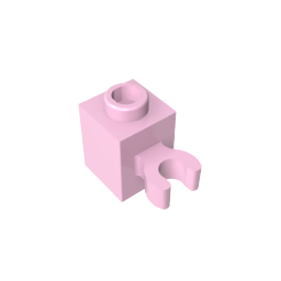 GDS-647 - Brick Special 1 x 1 with Clip Vertical [Open O Clip, Hollow Stud]