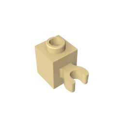 GDS-647 - Brick Special 1 x 1 with Clip Vertical [Open O Clip, Hollow Stud]