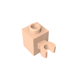 GDS-647 - Brick Special 1 x 1 with Clip Vertical [Open O Clip, Hollow Stud]