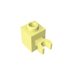 GDS-647 - Brick Special 1 x 1 with Clip Vertical [Open O Clip, Hollow Stud]