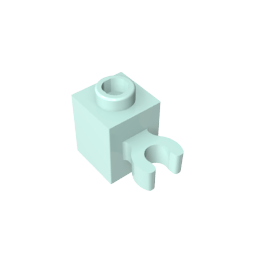 GDS-647 - Brick Special 1 x 1 with Clip Vertical [Open O Clip, Hollow Stud]