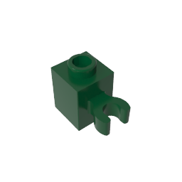 GDS-647 - Brick Special 1 x 1 with Clip Vertical [Open O Clip, Hollow Stud]