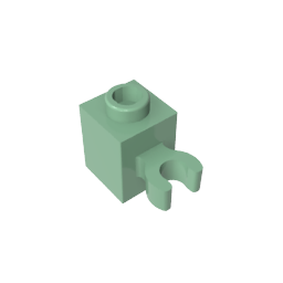 GDS-647 - Brick Special 1 x 1 with Clip Vertical [Open O Clip, Hollow Stud]
