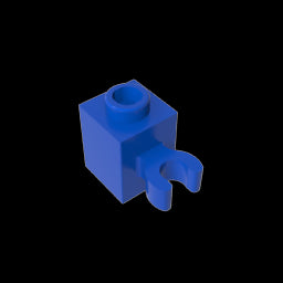 GDS-647 - Brick Special 1 x 1 with Clip Vertical [Open O Clip, Hollow Stud]