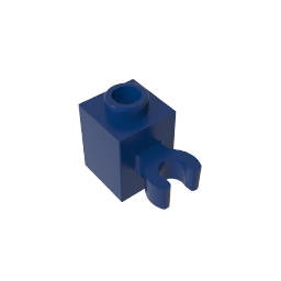 GDS-647 - Brick Special 1 x 1 with Clip Vertical [Open O Clip, Hollow Stud]