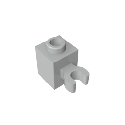 GDS-647 - Brick Special 1 x 1 with Clip Vertical [Open O Clip, Hollow Stud]