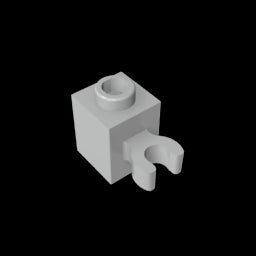 GDS-647 - Brick Special 1 x 1 with Clip Vertical [Open O Clip, Hollow Stud]