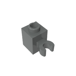 GDS-647 - Brick Special 1 x 1 with Clip Vertical [Open O Clip, Hollow Stud]